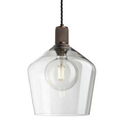 Industville - Knurled Glass Schoolhouse Pendant - 10 Inch - thumbnail 7