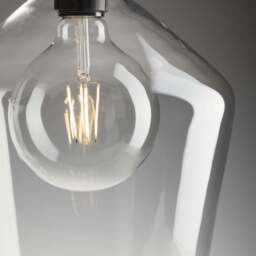 Industville - Knurled Glass Schoolhouse Pendant - 10 Inch - thumbnail 6