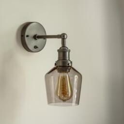 Industville - Brooklyn Glass Schoolhouse Wall Light - 5.5 Inch - thumbnail 3