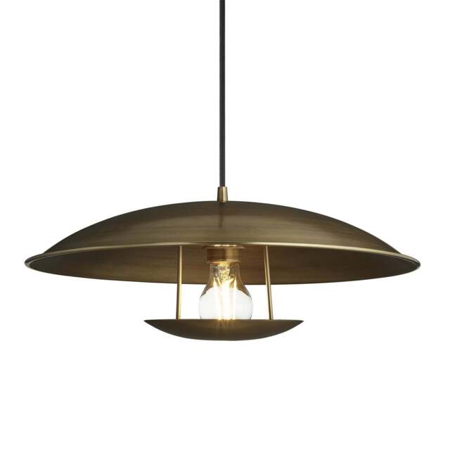 Industville - Boston Round Pendant Light- 17 Inch - Brass - image 1