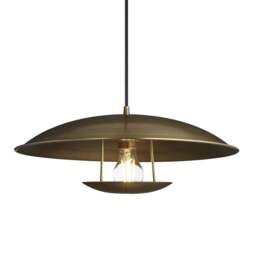 Industville - Boston Round Pendant Light- 17 Inch - Brass - thumbnail 1