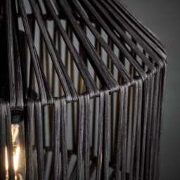 Industville - Boho Rattan Ceiling Pendant Light - 12 Inch - Diamond - thumbnail 4