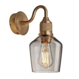 Industville - Noho Glass Schoolhouse Swan Neck Wall Light - 5.5 Inch - thumbnail 4