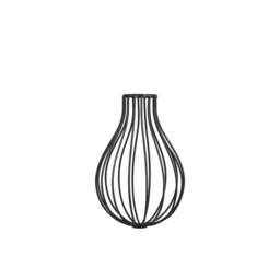 Industville - Brooklyn Balloon Cage 5 Wire Cluster Lights - 6 inch - Pewter - thumbnail 4