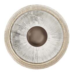 Industville - Ribbed Glass Dish Wall Diffuser - 12 Inch - Clear - thumbnail 1