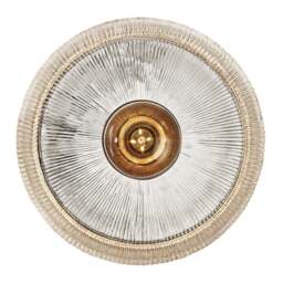 Industville - Ribbed Glass Dish Wall Diffuser - 12 Inch - Clear - thumbnail 4