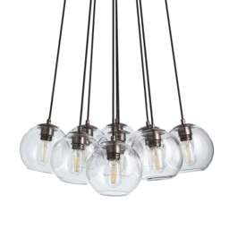 Industville - Preston Glass Globe 9 Wire Cluster Lights - 7 Inch - thumbnail 7
