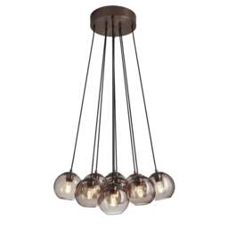Industville - Preston Glass Globe 9 Wire Cluster Lights - 7 Inch - thumbnail 2