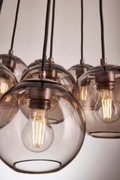 Industville - Preston Glass Globe 9 Wire Cluster Lights - 7 Inch - thumbnail 3
