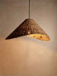 Industville - Sea Grass Giant Hat Pendant Light - Natural - thumbnail 7
