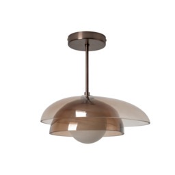Industville - Dulwich Layered Glass Pendant  Light  - Mocha - thumbnail 7