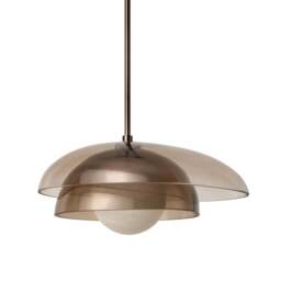 Industville - Dulwich Layered Glass Pendant  Light  - Mocha - thumbnail 1