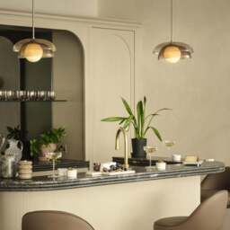 Industville - Dulwich Layered Glass Pendant  Light  - Mocha - thumbnail 3