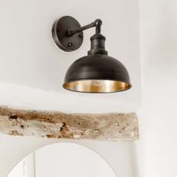 Industville - Brooklyn Dome Wall Light - 8 Inch - thumbnail 3