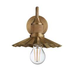 Industville - Noho Pleated Slope Swan Neck Wall Light - 8 Inch - thumbnail 3