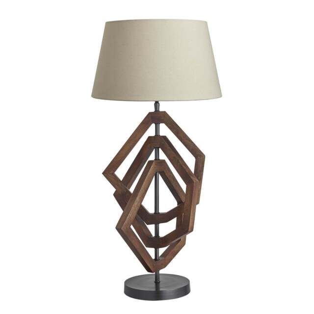 Industville - Wooden Geometric Polygon Table Lamp - image 1