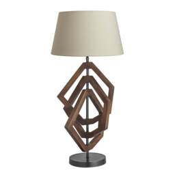 Industville - Wooden Geometric Polygon Table Lamp - thumbnail 1