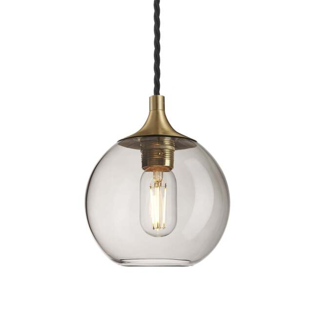 Industville - Chelsea Mocha Glass Globe Pendant - 7 Inch - image 1