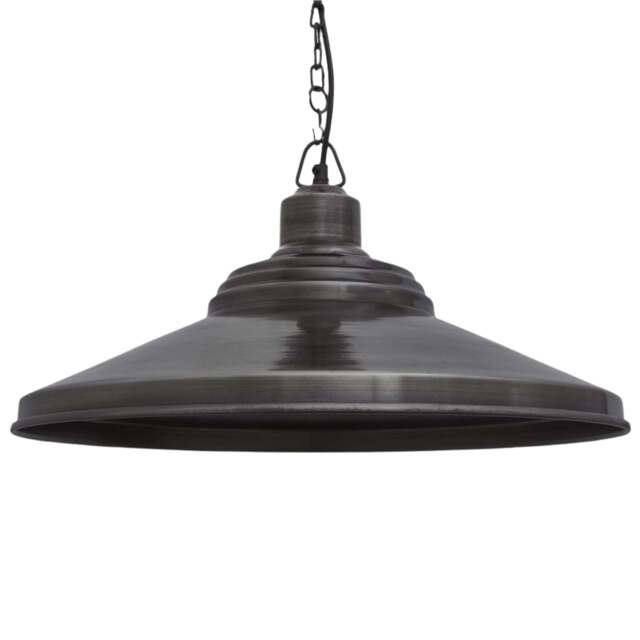 Industville - Brooklyn Giant Step Pewter Pendant - 18 Inch - Chain Holder - image 1