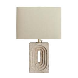 Industville - Travertine Rectangular Table Lamp
