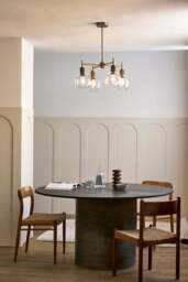 Industville - Henley 4 Arm Pendant Light - Glass Globe 7 Inch - thumbnail 5