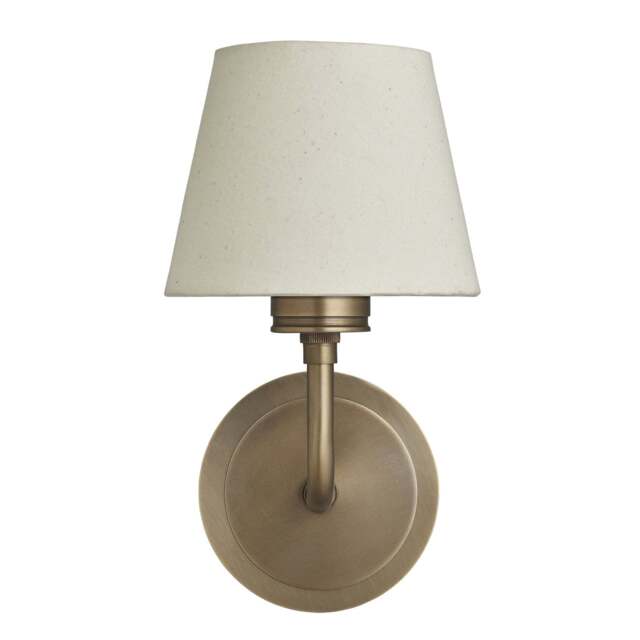Industville - Albany Wall Light - Natural Cotton Shade - image 1