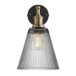 Industville - Brooklyn Glass Funnel Wall Light - 8 Inch - Clear - thumbnail 1