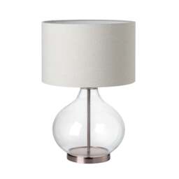 Industville - Knurled Glass Drop Table Lamp - Bronze