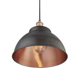 Industville - Brooklyn Outdoor & Bathroom Dome Pendant - 13 Inch - thumbnail 4