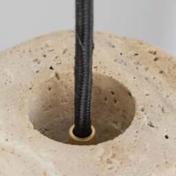 Industville - Travertine Stone Cylinder Pendant Light - 4 inch - Natural - thumbnail 5