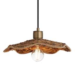 Industville - Albany Sea Grass Fluted Slope Pendant Light - 12 Inch - Natural - thumbnail 1