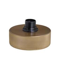 Industville - Rift Slatted Wooden Drum Semi Flush Mount Light - Dark - thumbnail 7