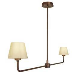 Industville - Albany Double Pendant Light - Natural Cotton Shades - thumbnail 6