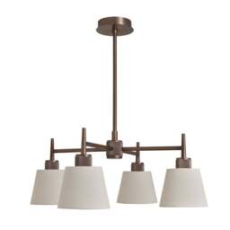 Industville - Henley 4 Arm Pendant Light - Natural Cotton Shades - thumbnail 6