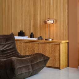 Industville - Selby Layered Glass Round Table Lamp - Mocha - Bronze - thumbnail 4