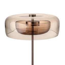 Industville - Selby Layered Glass Round Table Lamp - Mocha - Bronze - thumbnail 5