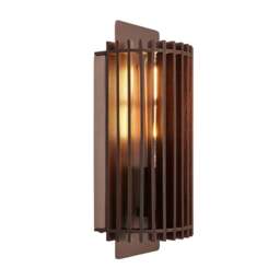 Industville - Rift Slatted Wooden Wall Light - Dark - thumbnail 7
