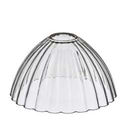 Industville - Noho Glass Ribbed Dome Pendant Light - 8 Inch - thumbnail 5