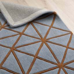Industville - Hithe Hand Tufted Wool Rug - Grey & Brown - thumbnail 1