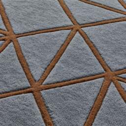 Industville - Hithe Hand Tufted Wool Rug - Grey & Brown - thumbnail 3