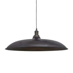 Industville - Brooklyn Giant Bowl Pendant - 24 Inch - Pewter - thumbnail 7