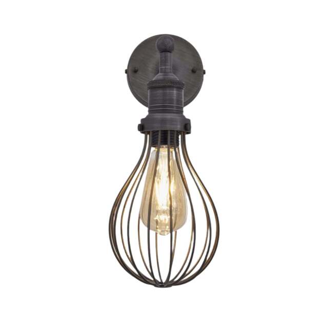 Industville - Brooklyn Balloon Cage Wall Light - 6 Inch - image 1