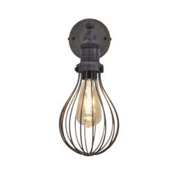 Industville - Brooklyn Balloon Cage Wall Light - 6 Inch