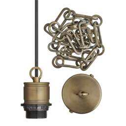 Industville - Albany Glass Globe Pendant Light - 7 Inch - Chain Holder - thumbnail 4