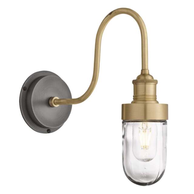 Industville - Swan Neck Outdoor & Bathroom Wall Light - image 1