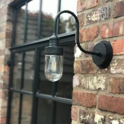 Industville - Swan Neck Outdoor & Bathroom Wall Light - thumbnail 3