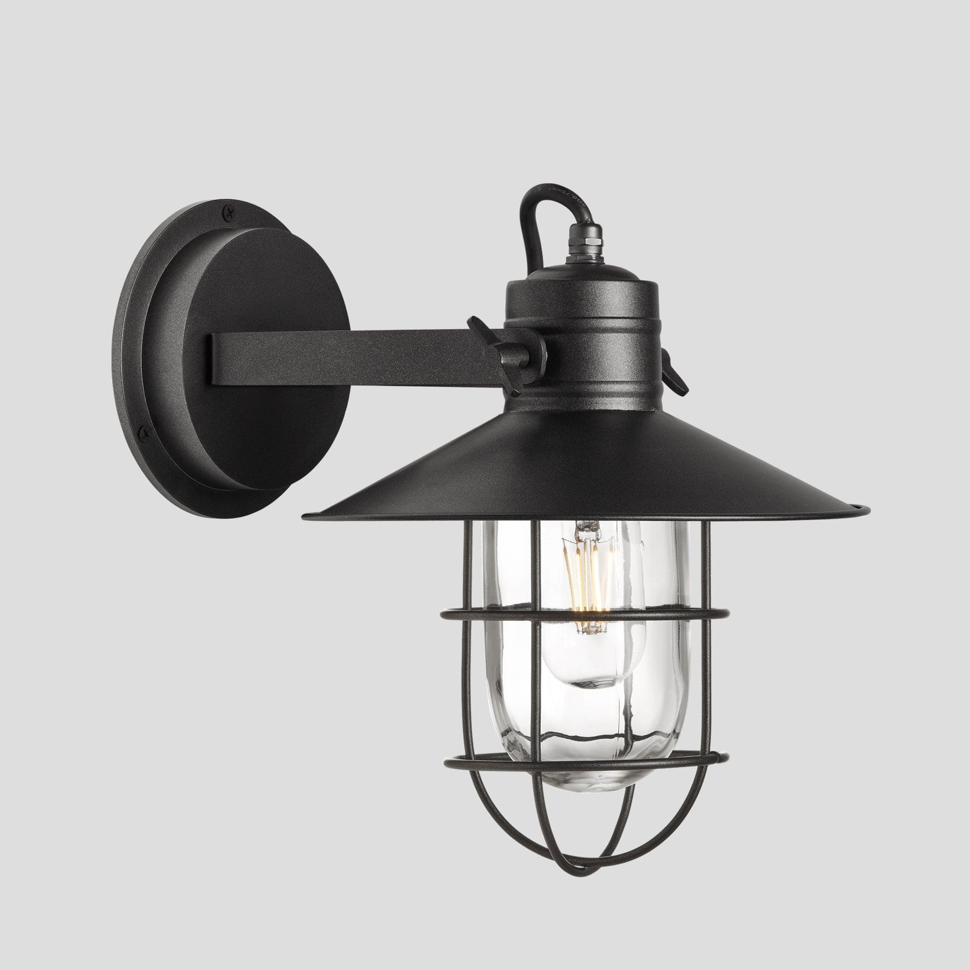 Harbour Outdoor & Bathroom Wall Light – 6 Inch – Pewter
