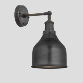 Industville - Brooklyn Cone Wall Light - 7 Inch - Pewter - thumbnail 3