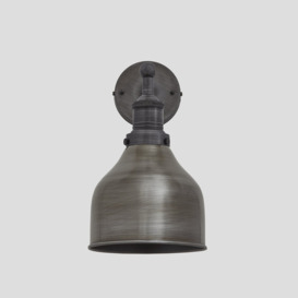 Industville - Brooklyn Cone Wall Light - 7 Inch - Pewter - thumbnail 2