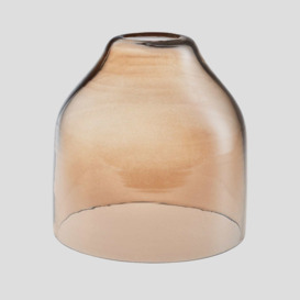 Tinted Glass Cone - 6 Inch - Amber - Shade Only